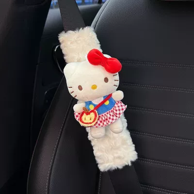 Clothing Couple Pair Christmas and – Seat belt shoulder pad - apple-apron-kt-white-long-hair-shoulder-pads-no-specifications