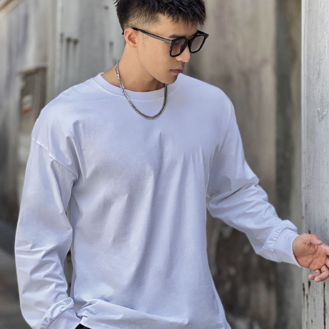 Men's Trendy Loose Fitting Fitness Clothing Long Sleeved T-Shirts Casual Training Sportswear Pullovers Sweatshirts Thin_viptrois.com