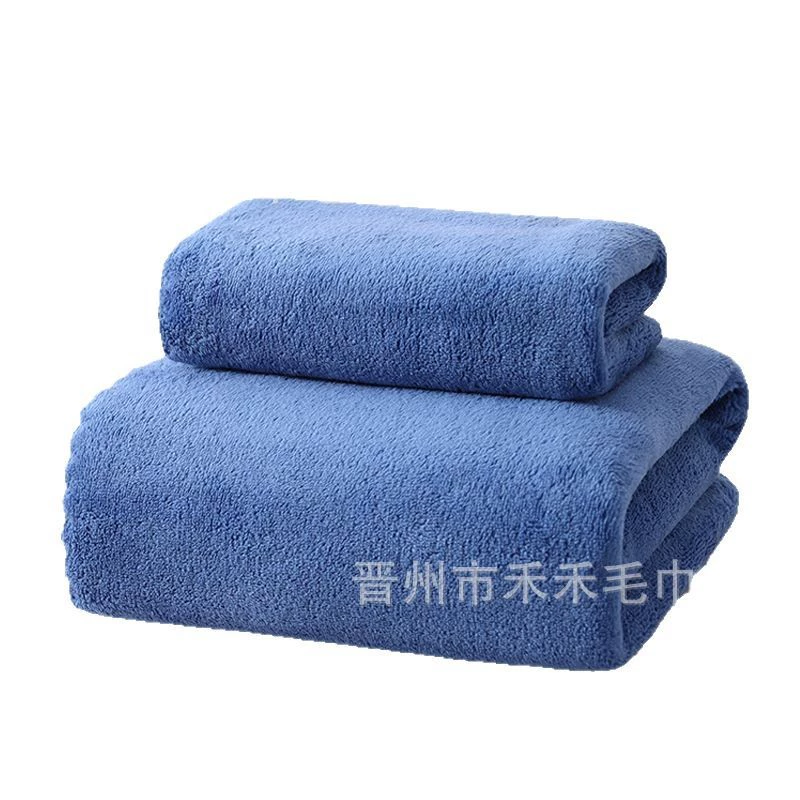 Хлопковое полотенце Coral fleece, утолщённый плюш, размеры 35×75 и 70×140 см, несколько цветов
