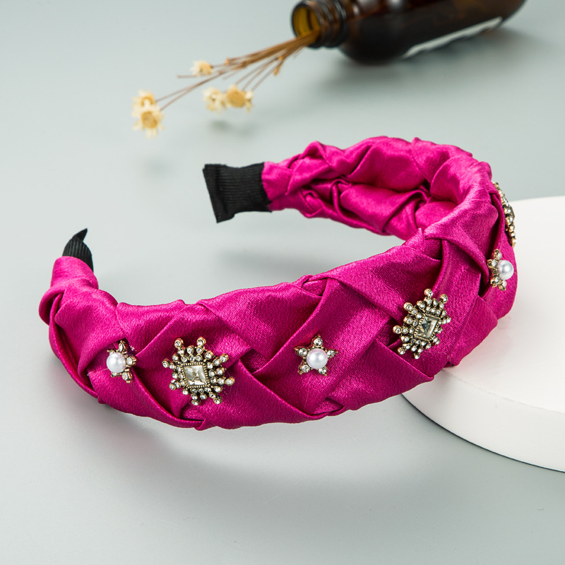 Korean Fashion Solid Color Satin Hair Band display picture 6