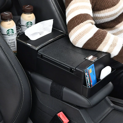 Car Armrest Box Multifunctional Water: Car tissue box/set