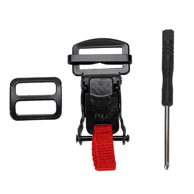 Motorcycle Helmet Buckle Double D Dəbilqə (Kaska) aksesuarları - regular-version-black