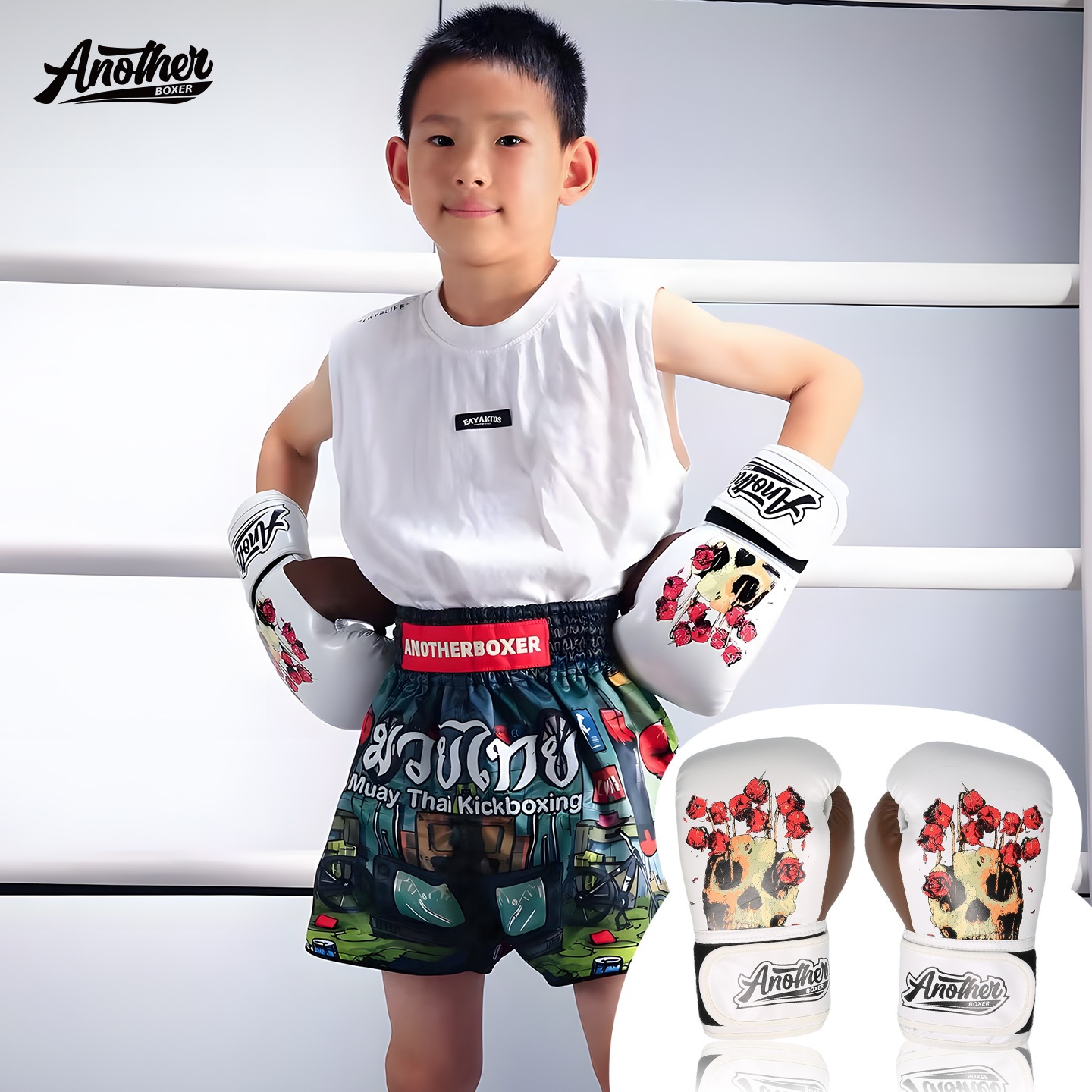 An Children's Boxing Gloves Set for Boys and Girls, Parent-Child Set, Boxing Gloves for Taekwondo, Martial Arts, Fighting, Sanda, and Punching Bags