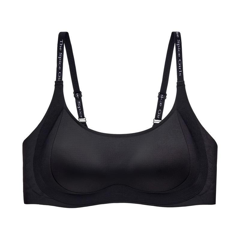 Levante ropa interior de soporte suave damas sin marcas sin anillo de acero sujetador recopilado contra la caída del pecho delgado sujetador