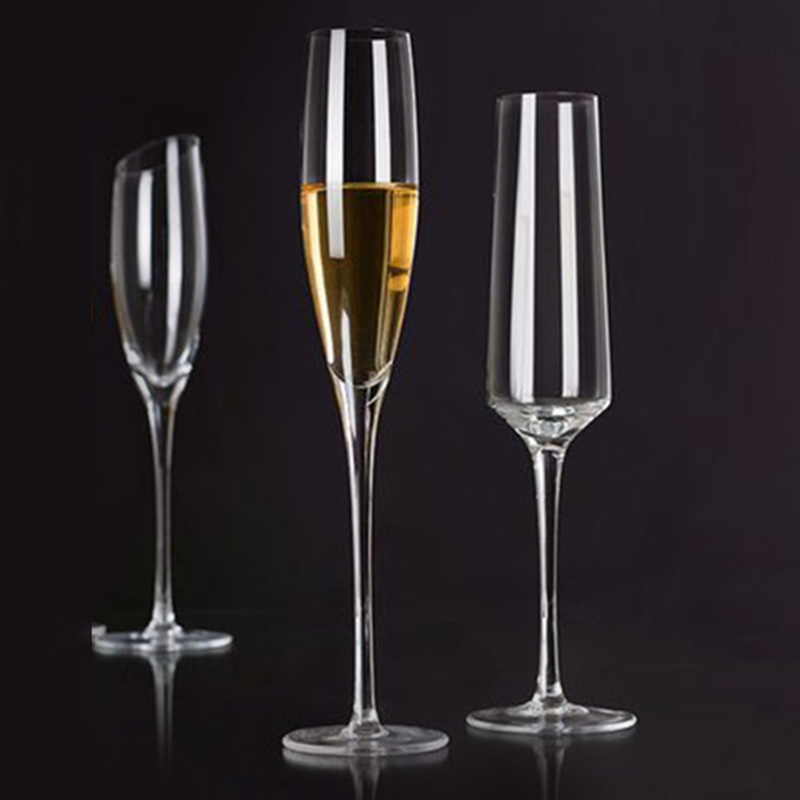 Copa de champán de cristal con boca inclinada Jinbaijia, copa de degustación de aromas para hotel, copa de vino tinto, copa de vino