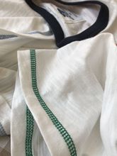 竹节棉的拼接长袖不多见~100-160男童宝宝撞色袖圆领恤