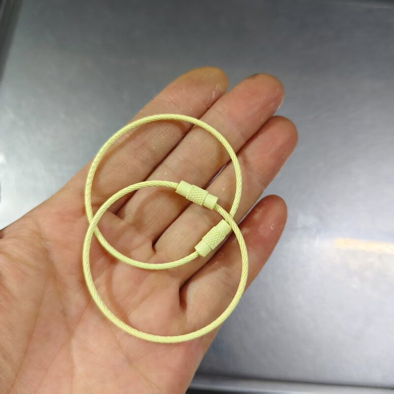 現物カラー塗装ワイヤーリング塗装ワイヤーリングステンレスワイヤーリングロープキャンディー色ワイヤーロープ|undefined