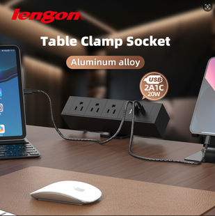 American Standard Table Clip Integrated Copper Strip 2A1C Fast Charging Socket