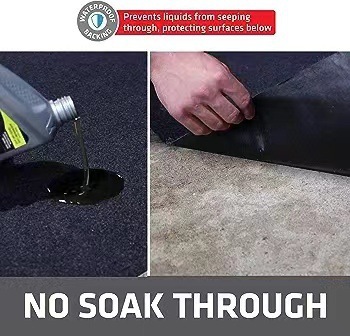 Amazon Cross-Border Felt Floor Mats, Garage Water-Absorbent and Oil-Proof Car Repair Mats, Anti-Slip and Anti-Oil Spill Mats, Trunk Mats
