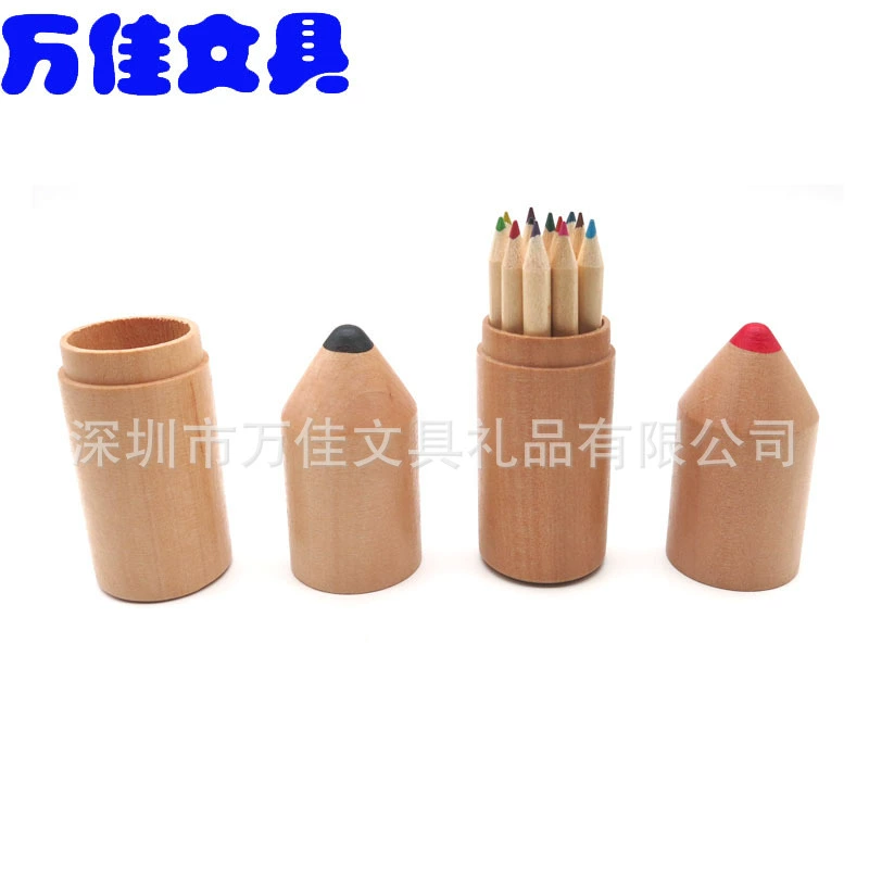 Round pencil, 6 pieces, 12 pieces, creative gift