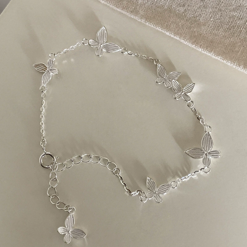 Silver 925 Pearl Bracelet, Minimal Beaded Design, Adjustable 12 cm
