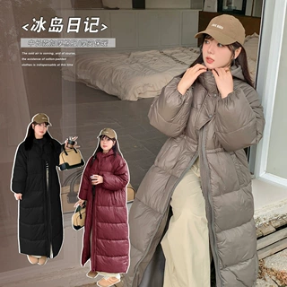 Y898轩辰微胖大码韩版通勤风休闲加厚防风棉服冬款加长款宽松外套