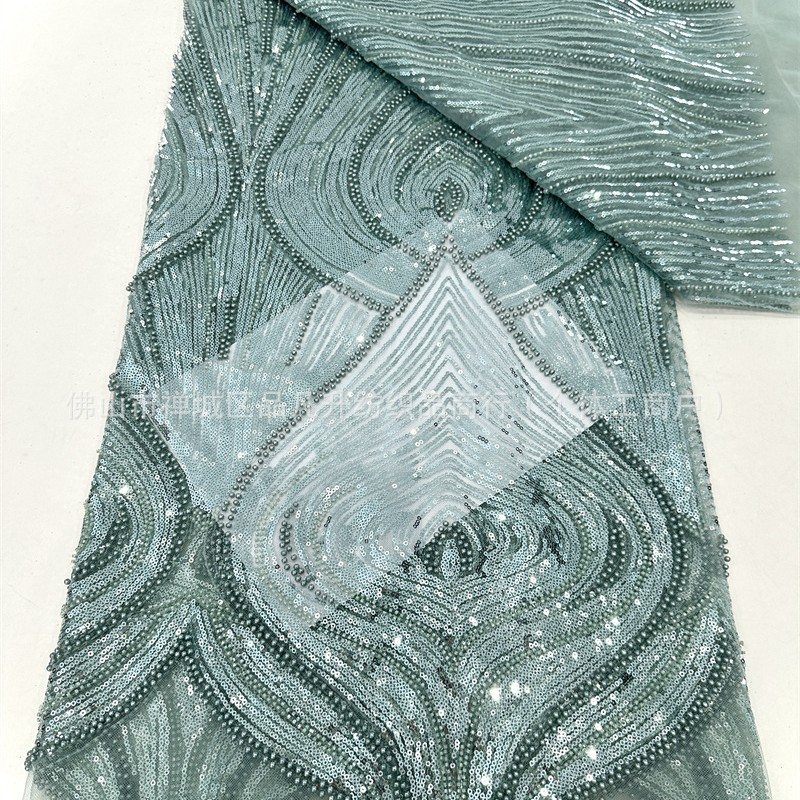 Tejido bordado de sequillas, tela bordada tridimensional, tela bordada de sequillas, tela bordada de sequillas, tela bordada de sequillas, stock transfronterizo