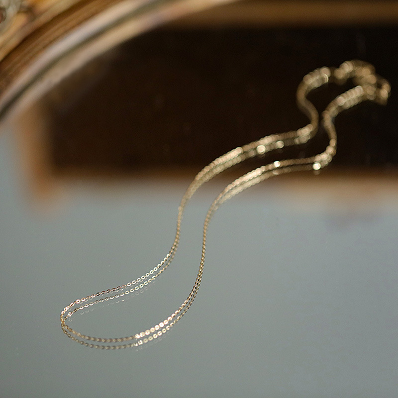 1 Piece Quantity 1 Piece 925 Sterling Silver Solid Color 925 Sterling Silver Cable Chain Chain Necklace