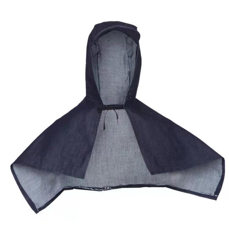 Фабрика оптовая Джинсовая Охрана труда кружева-up шаль колпачок пыли-доказательство краев капот Полированный обработки защитный головной холст крышка