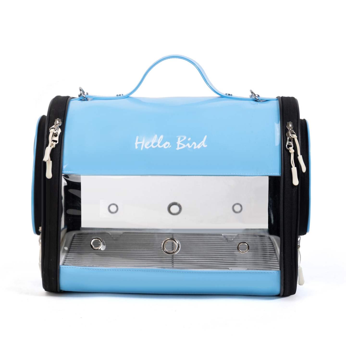 Bolso Transparente de Transporte para Loros de Tela Oxford Portátil para Aves