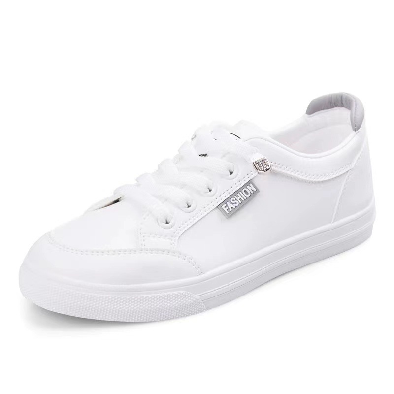 Zapatos de Mujer 2025, Nuevos Zapatos Deportivos de Primavera y Verano para Estudiantes, Planos, Versátiles, Modernos, Estilo Ins, Blancos