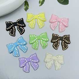 新款立体镶钻蝴蝶结 diy手机壳洞洞鞋毛绒玩具冰箱贴衣服饰品配件