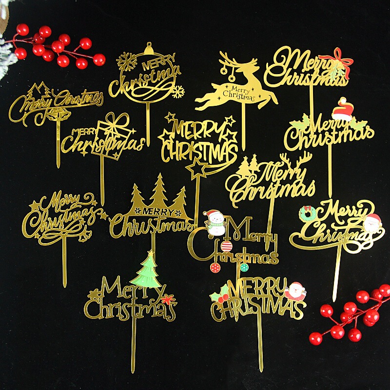 2025 Christmas Acrylic Cake Decoration Inserts Colorful Printed Christmas Acrylic Toppers Merry Christmas 2025 Christmas Acrylic Cake Decoration Inserts Colorful Printed Christmas Acrylic Toppers Merry Christmas