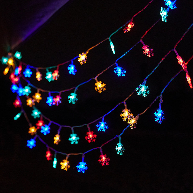 LED 小さなカラフルなライトストリングスターライトキャンプ雰囲気ライトストリングクリスマス屋外中庭お祝い装飾ライトバッテリー|undefined
