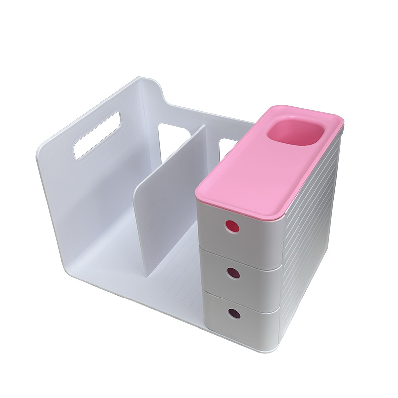 Estantería de escritorio simple rack de almacenamiento de archivos de escritorio de oficina rack de almacenamiento de escritorio del estudiante caja de almacenamiento tipo cajón