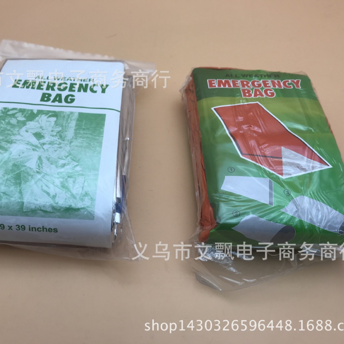 户外隔热保温救生睡袋 应急急救睡袋 PE橙色批发
