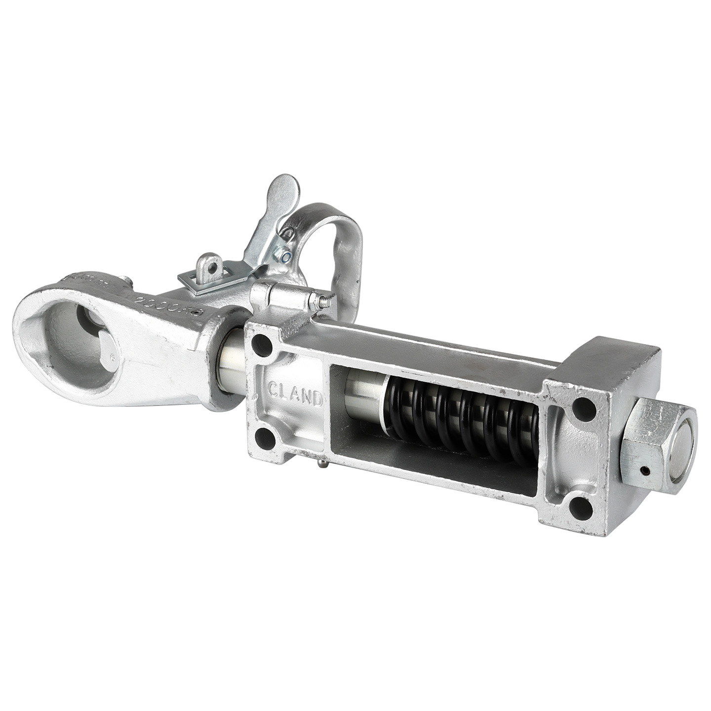 Australian-Style Impact Hydraulic Connector Trailer 50-Ball Hitch with Handbrake Rv Atv Yacht Trailer Modification Accessories