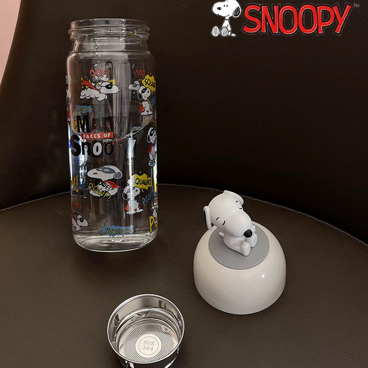 Snoopy, nuby, glass high quality coffee tea
