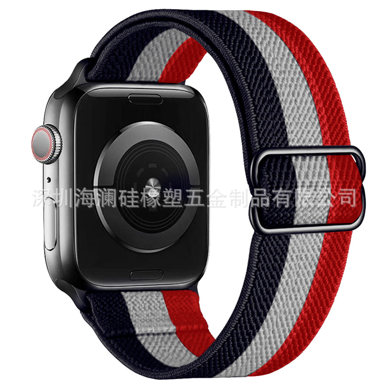 Adecuado para Apple correa de reloj iwatch8 Apple correa de reloj hebilla elástica correa de reloj de nylon
