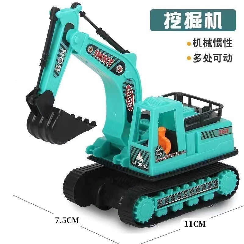 Excavator Engineering Vehicle Toy Sand Digging Children's Large Boy Birthday Gift Inertia Car Toy
