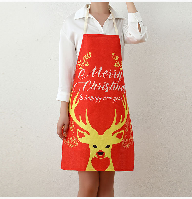 New Fabric Printing Christmas Apron Wholesale Nihaojewelry display picture 7