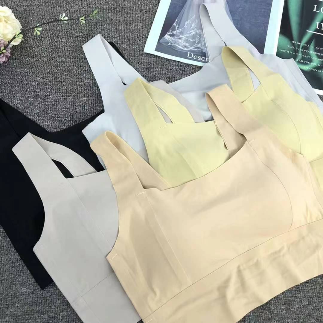 Nuevo cinturón de hombro ancho sin marcas, chaleco de alta calidad, bra de yoga, ropa interior deportiva, mujer