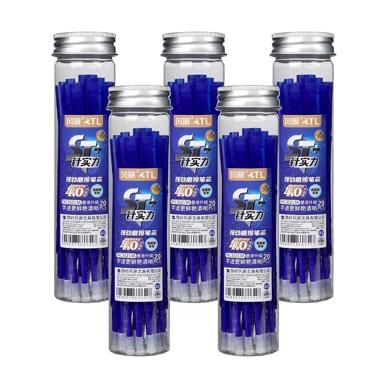 Landscape Tube Press Friction and Easy-to-erasure Gel Pen Refill Primary School Students Large-capacity Erasable Water Refill Magic Erasable Refill