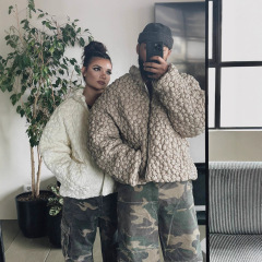 跨境批发秋冬季节时尚单品上衣潮流街头保暖拉链连帽棉服男女同款