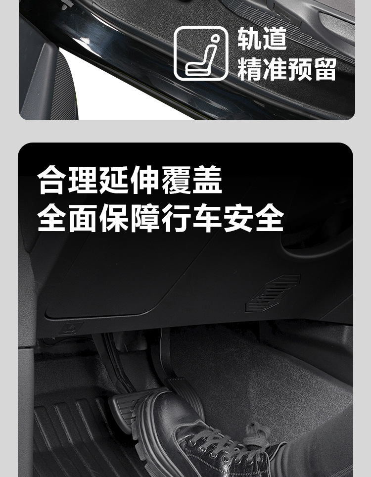 Suitable for Toyota Highlander seven-seater 09-26 models, full coverage modification accessories, decorative carpet, TPE car floor mats