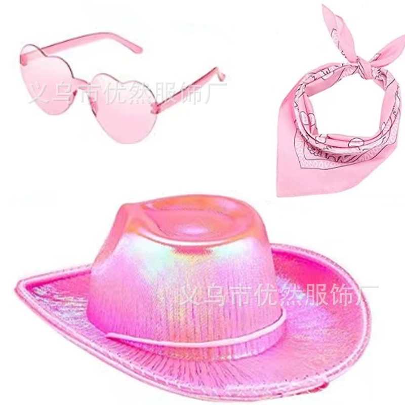 Fuchsia denim glasses, set, Amazon, 3 piece set