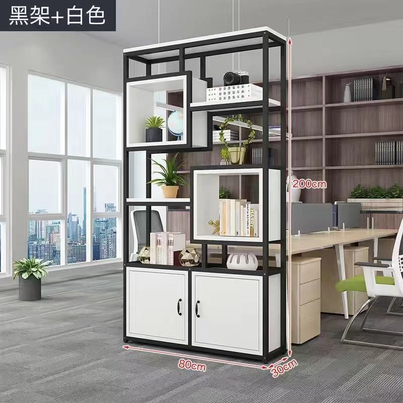 隔断置物架书架落地工业风客厅铁艺屏风办公室柜墙餐厅装饰玄关|undefined