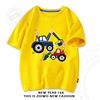 Summer clothing, children's cotton cartoon short sleeve T-shirt, long-sleeve for boys for leisure, wholesale, loose fit