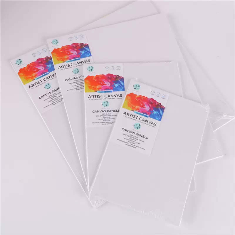 厂家批发便携写生空白帆布油画板美术生专用绘画板创意纯棉绘图板