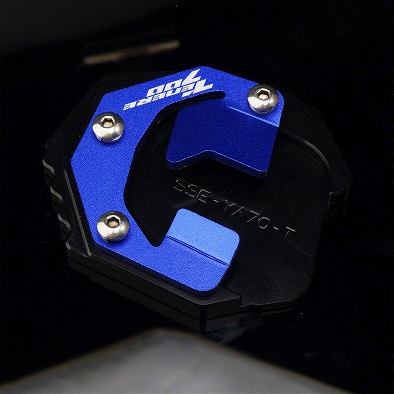 Suitable for Yamaha Tenere700 19-23 Modified Aluminum Alloy Side Support Stand with Enlarged Base and Widened Pad