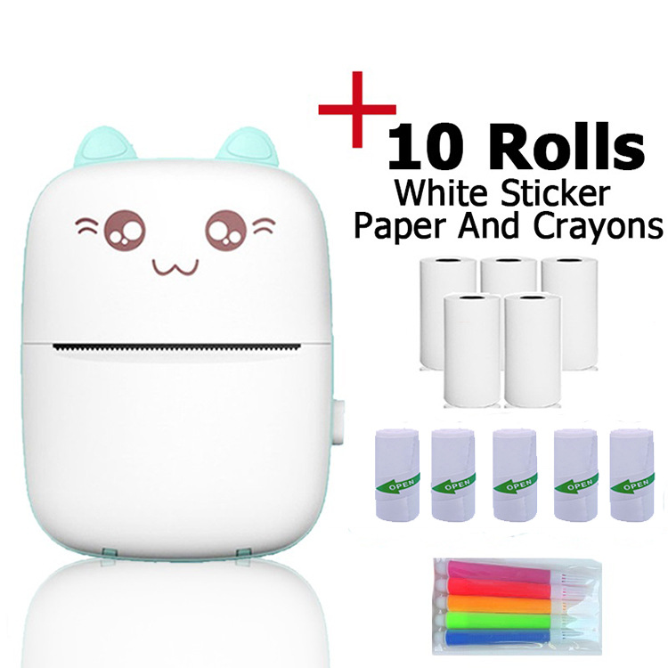 Mini impresora C9 transfronteriza Etiqueta de etiqueta adhesiva de nota pequeña portátil impresora de pregunta incorrecta de estudiante de mano de bolsillo