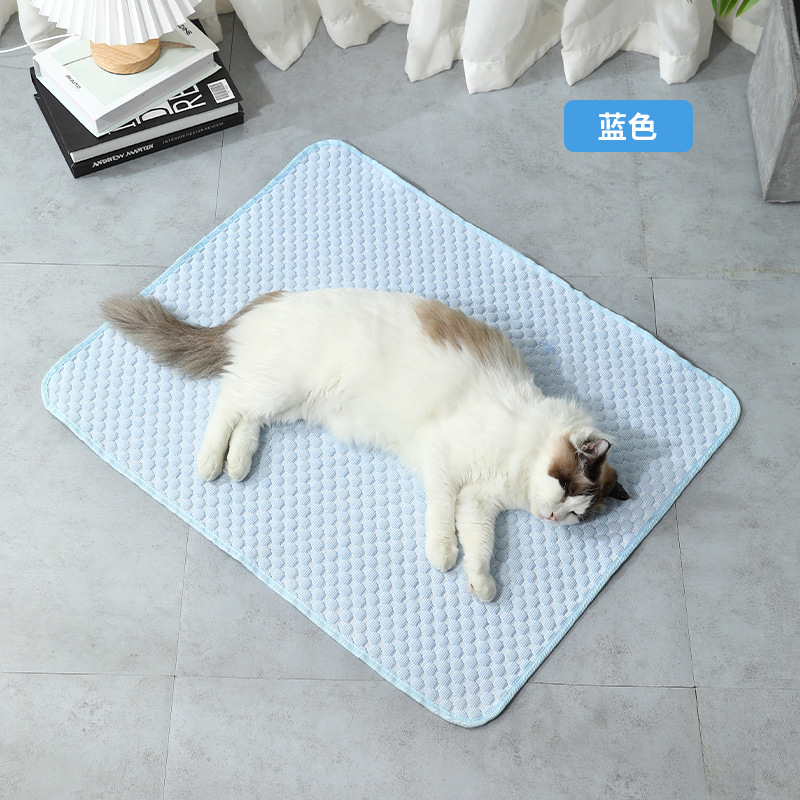 Alfombrilla transfronteriza para mascotas, alfombrilla de seda helada para perros, enfriamiento de verano, perrera, nido para gatos, frijoles de hielo, suministros para mascotas