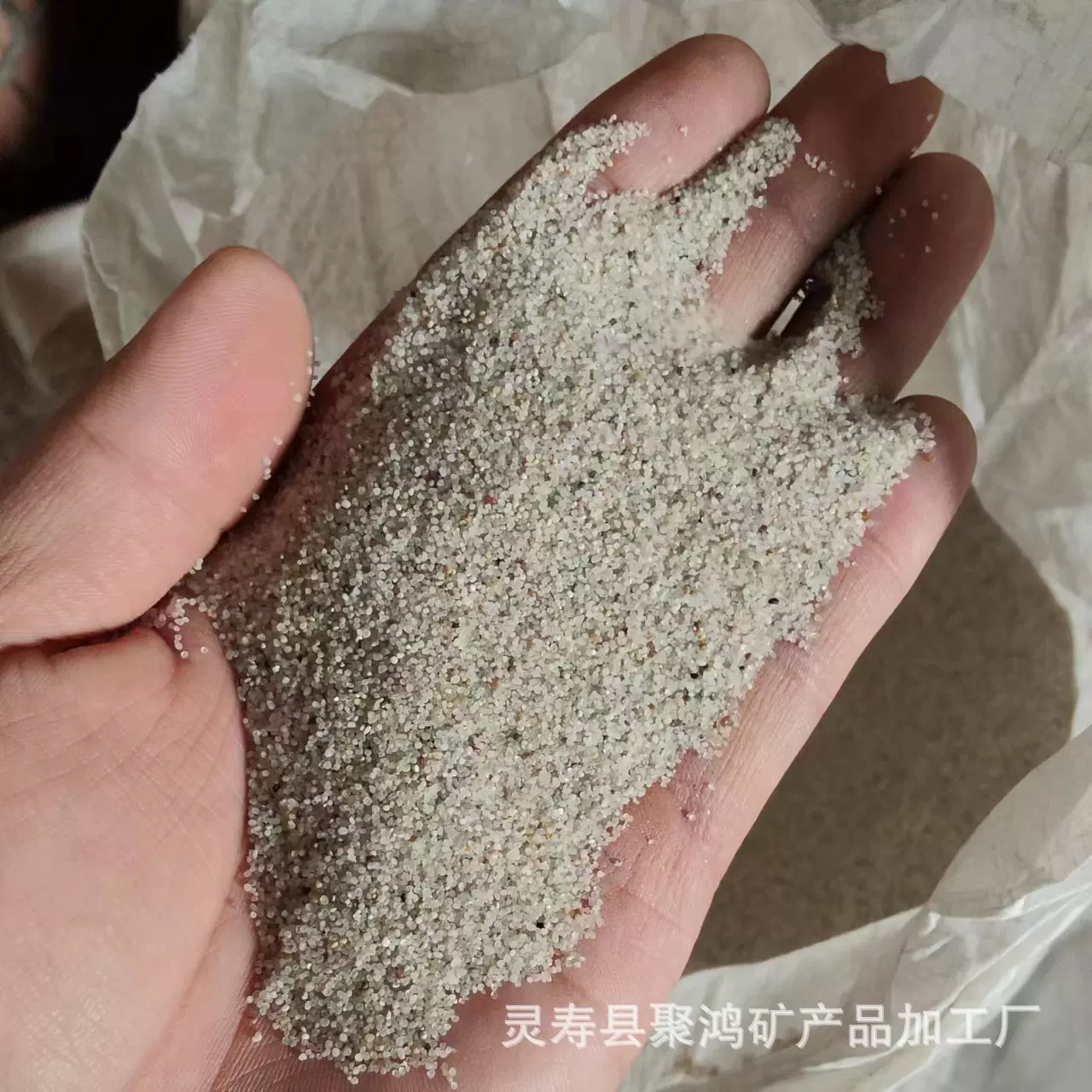 批发圆粒砂铸造砂油田支撑压裂砂质感白沙耐磨圆粒硅砂