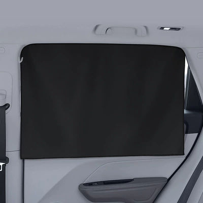 suction cup universal mesh car: Car curtains - magnetic-style-black-double-layer
