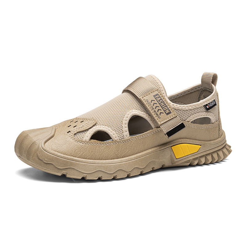 Zapatos de hombre tendencia de verano para usar sandalias casuales con suela suave vaciado zapatos de playa al por mayor