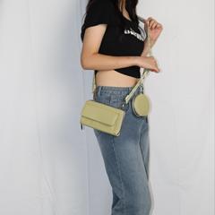 女性用携帯電話バッグ、韓国版、多機能、大容量、クロスボディバッグ、ファッショナブルなジッパー横型財布、多用途の母と娘のバッグ、実用的