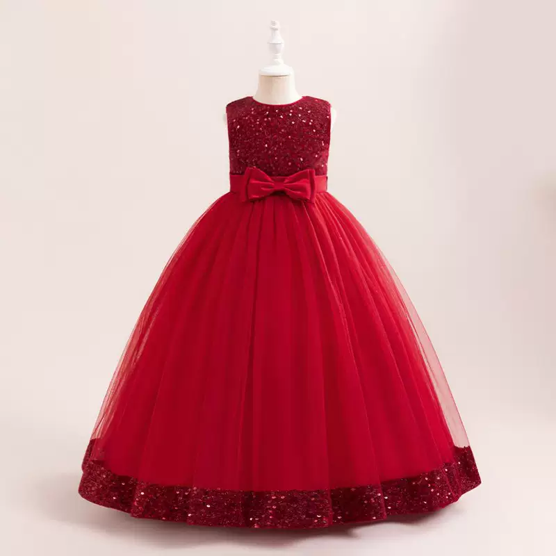 Small princess costume, dress with sleeves sleevless, long skirt, (Cross-border trading), children's clothing