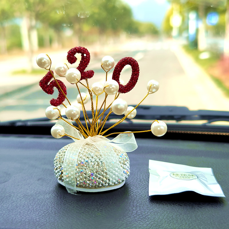 모조 진주 레드 디지털 아로마 테라피 석고