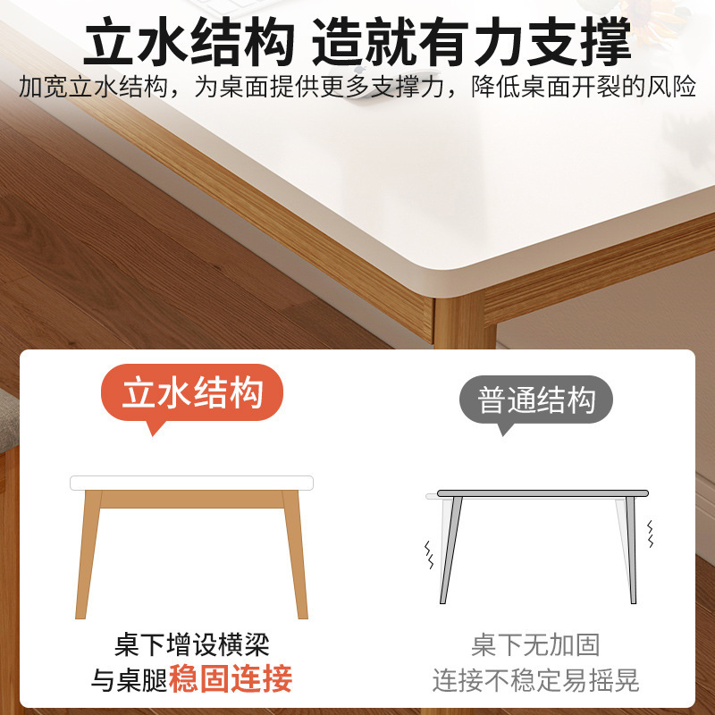 Larga mesa de libros madera maciza pierna rectangular escritorio doble estudiante aprendizaje escritura computadora hogar Workbench