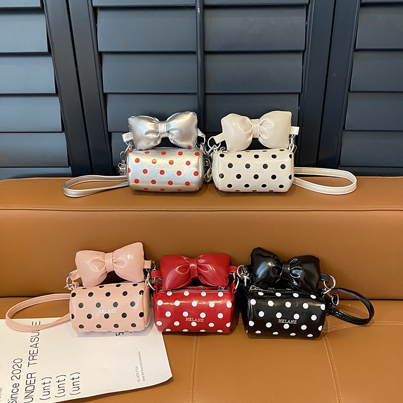 Mini bolso coreano para niños, bolso de hombro para hombres y mujeres, bolso de mano para bebés de arco dulce y lindo